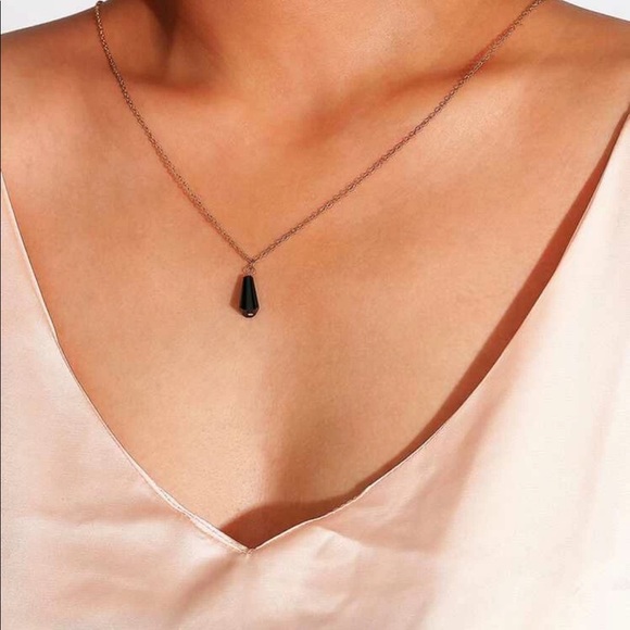 3/$30 Tassel Chain Back Necklace - Picture 2 of 7